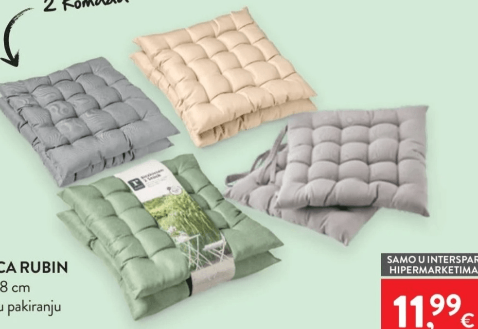 Sjedalica Rubin 1 pak - Akcija u trgovini Spar