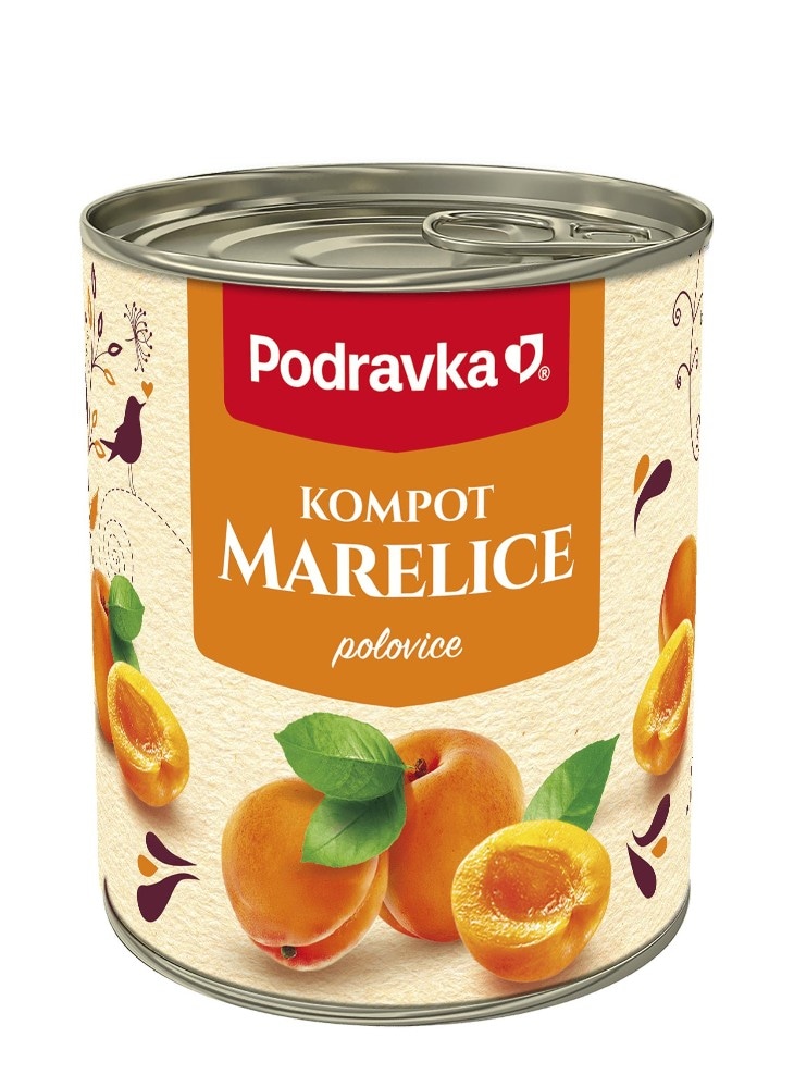 Kompot marelica Podravka 820 g Akcija u trgovini KTC