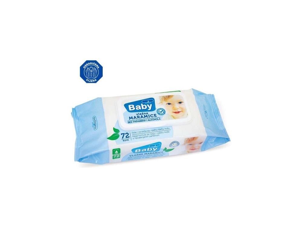 Bellasana Dječje vlažne maramice 80 kom ili 72 kom Baby - Akcija u trgovini Tommy