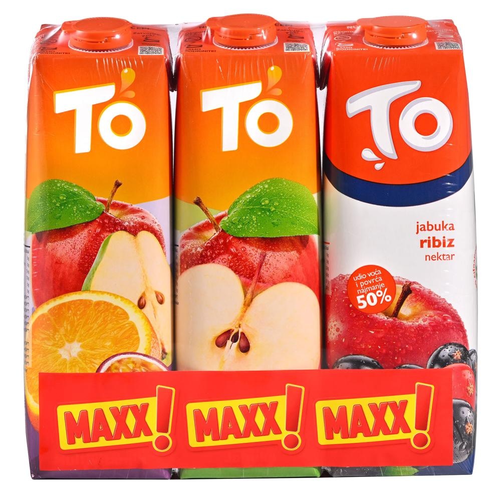 Voćni sok To 3 x 1L - Akcija u trgovini KTC