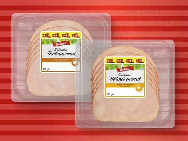 Dulano Pileća ili pureća šunka XXL 120 g - Akcija u trgovini Lidl