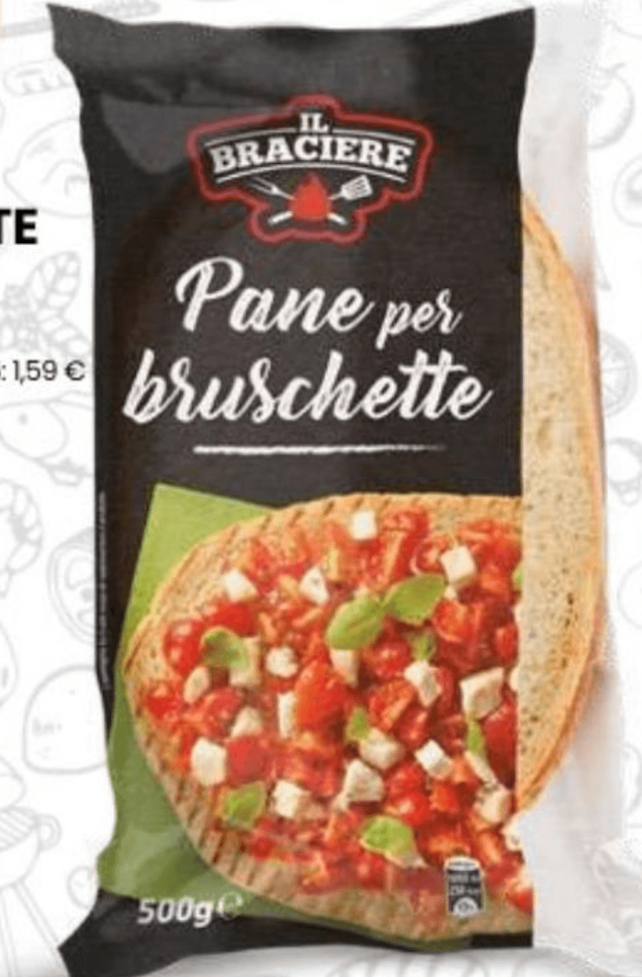 Kruh za bruschette 500 g Il Braciere - Akcija u trgovini Eurospin