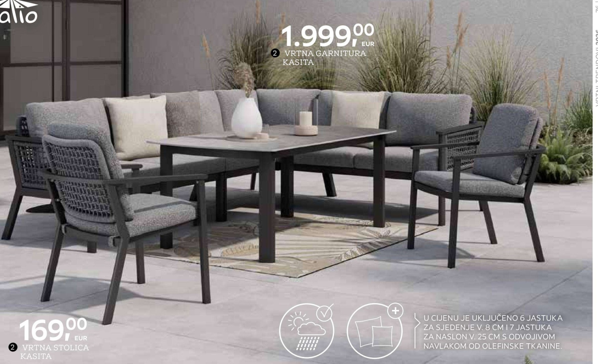 Vrtna stolica Kasita - Akcija u trgovini Lesnina