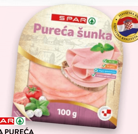 SPAR pureća šunka 100 g Akcija u trgovini Spar