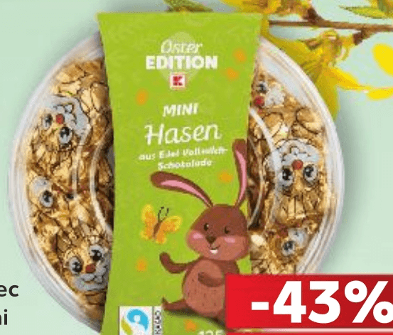 Kutija pilići ili zec čokoladni 125 g - Akcija u trgovini Kaufland