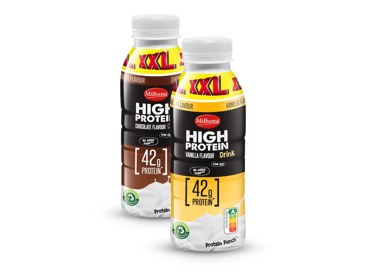 Milbona High protein napitak 420 g - Akcija u trgovini Lidl