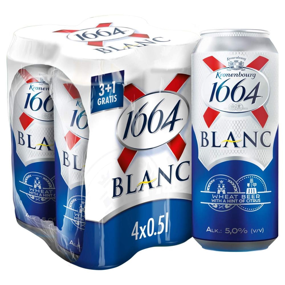 Kronenbourg 1664, Blanc Pivo 4 x 0.5 L - Akcija u trgovini Tommy