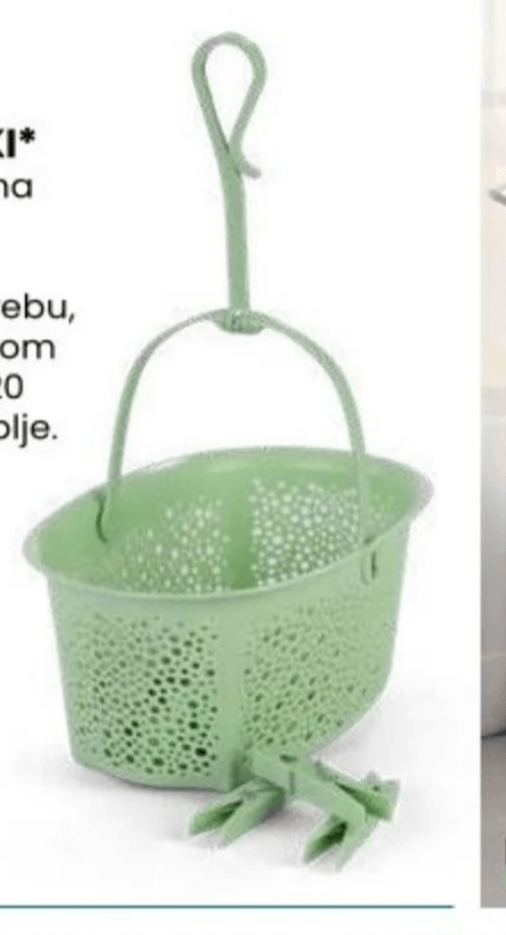 Košara s 20 štipaljki - Akcija u trgovini Eurospin