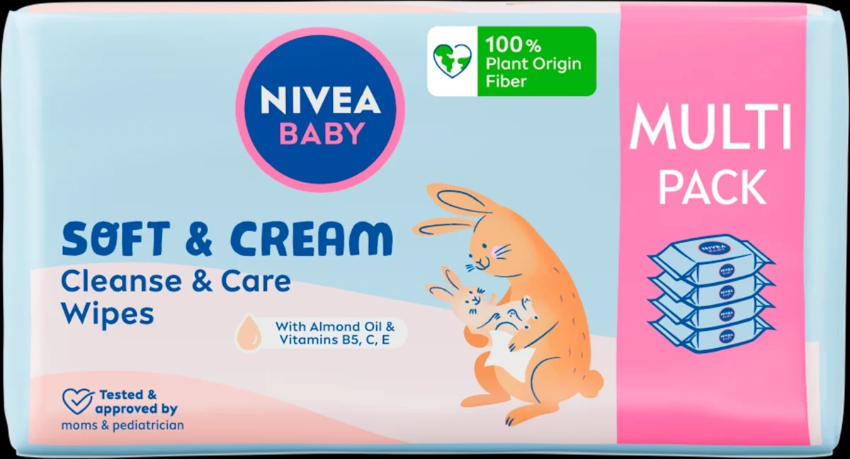 Nivea Baby vlažne maramice 4 x 57 kom - Akcija u trgovini Mueller