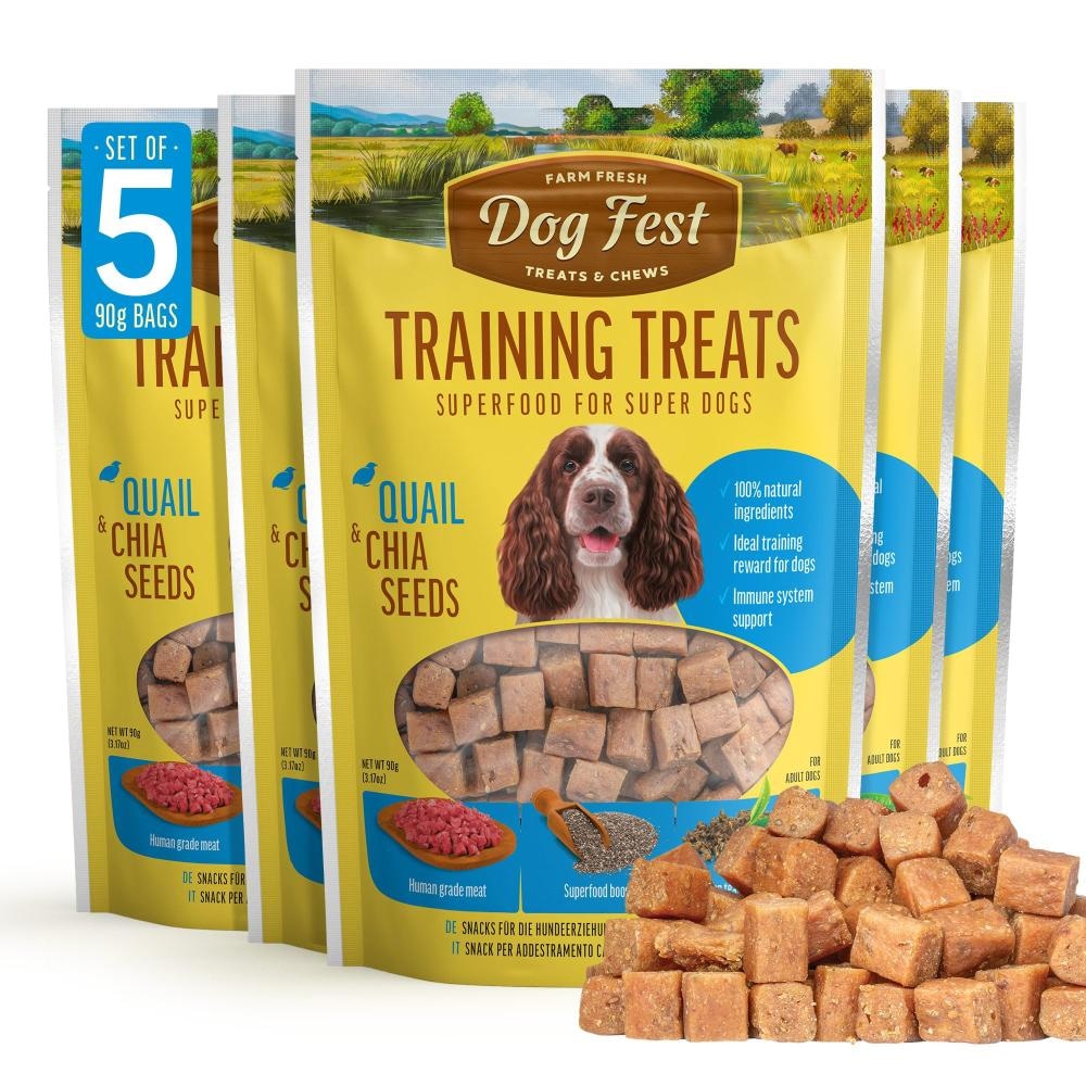 Dog Fest Training Treats Quail & Chia Seeds 400 g - Akcija u trgovini Pet Home