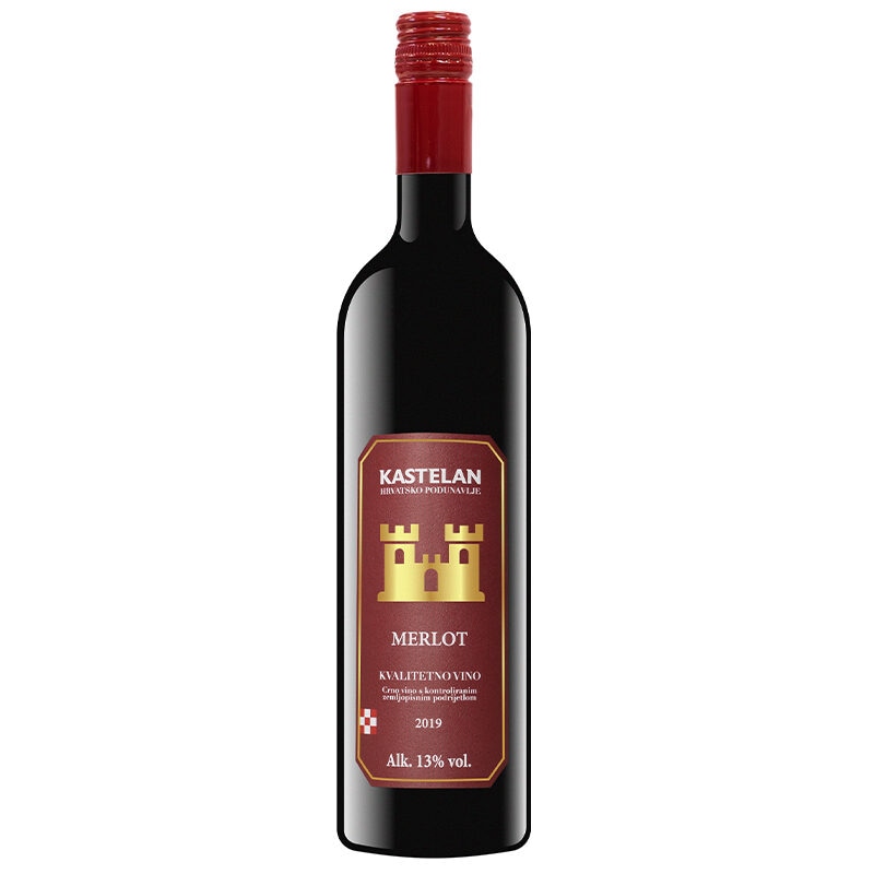 Vino crno merlot 750 ml KASTELAN - Akcija u trgovini NTL