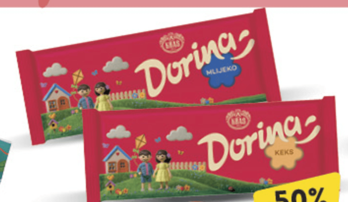 Dorina Čokolada 160g Kraš - Akcija u trgovini Konzum