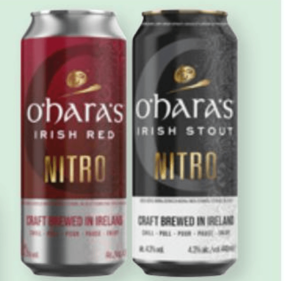 Pivo O'Hara od 0,44 L do 0,5 L - Akcija u trgovini Spar