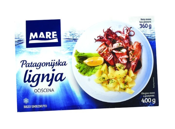 Mare lignja patagonijska očišćena 400 g Akcija u trgovini Trgovina Krk
