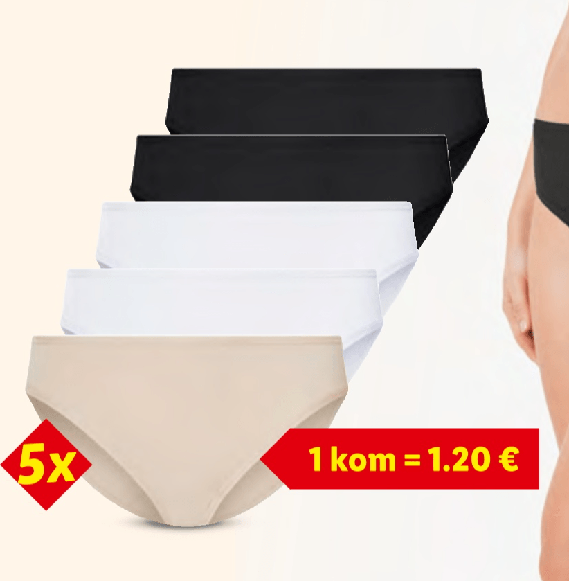 Esmara Gaćice 5 komada u setu - Akcija u trgovini Lidl