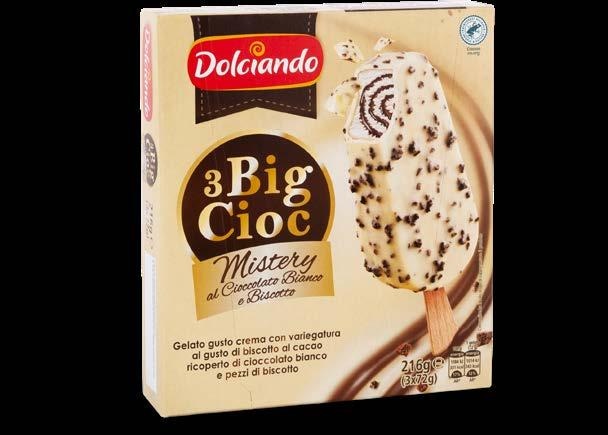 Sladoled keks bijela čokolada 3 KOM, 216 g Dolciando - Akcija u trgovini Eurospin