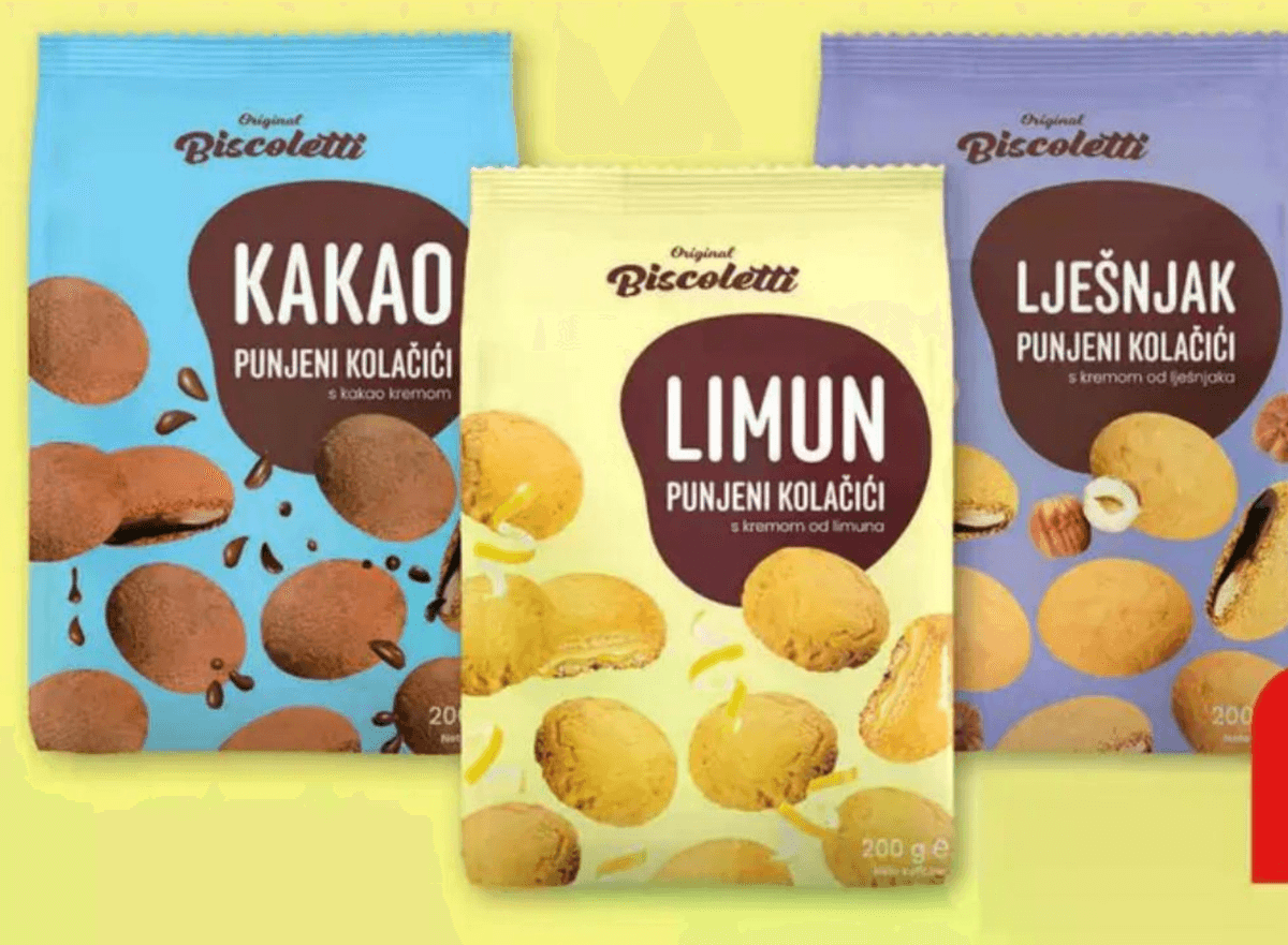 Biscoletti keksi i napolitanke 200 - 450 g Akcija u trgovini Plodine