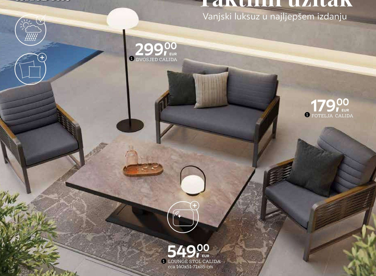 Lounge stol Calida - Akcija u trgovini Lesnina