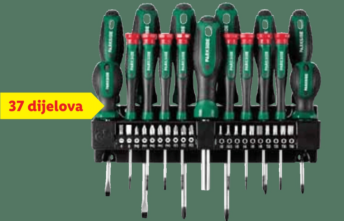 PARKSIDE Odvijači i bitovi 37 dijelova - Akcija u trgovini Lidl