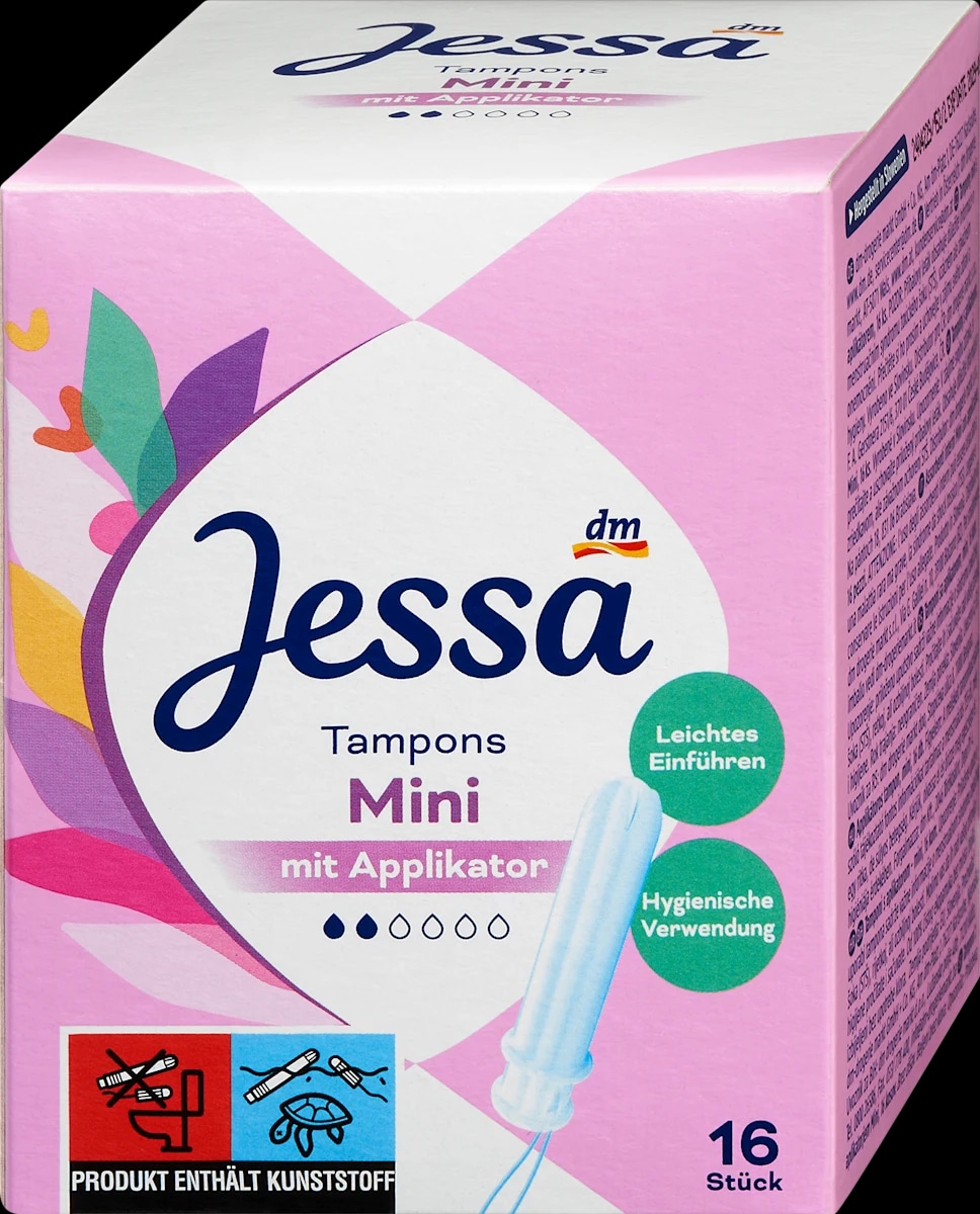 Jessa tamponi s aplikatorom mini 16 kom. - Akcija u trgovini Dm