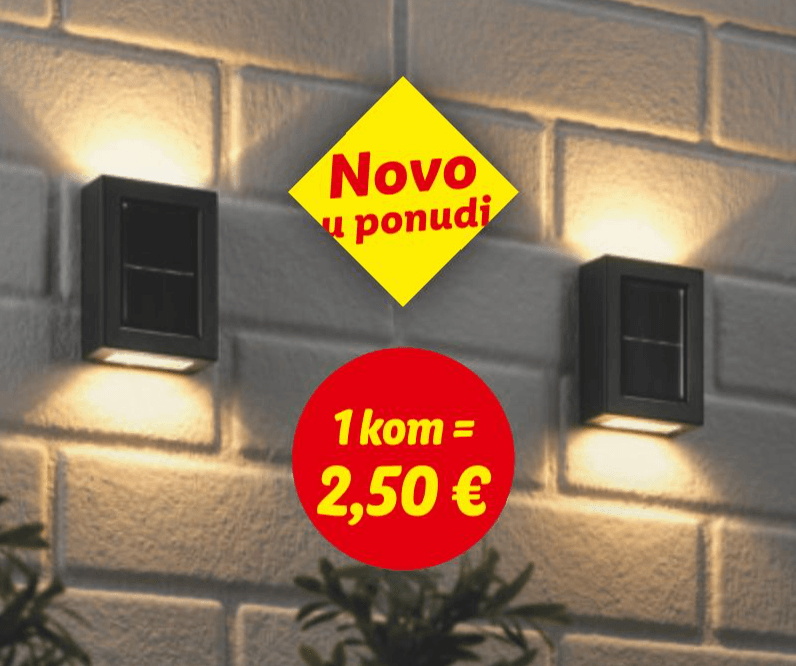 Solarna svjetiljka - Akcija u trgovini Merkury