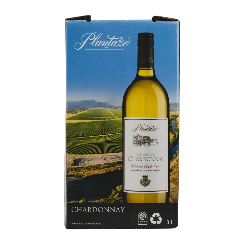 Plantaže Vranac ili Chardonnay 3 l - Akcija u trgovini Plodine