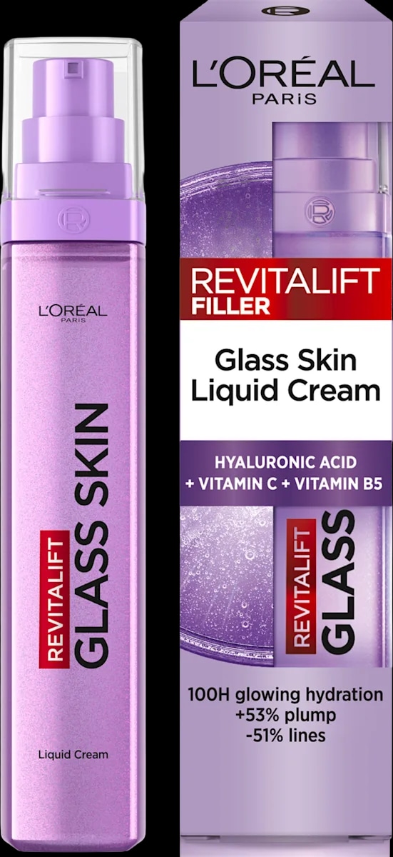 L'Oreal dnevna krema Filler Glass Skin Liquid Cream 50 ml - Akcija u trgovini Dm