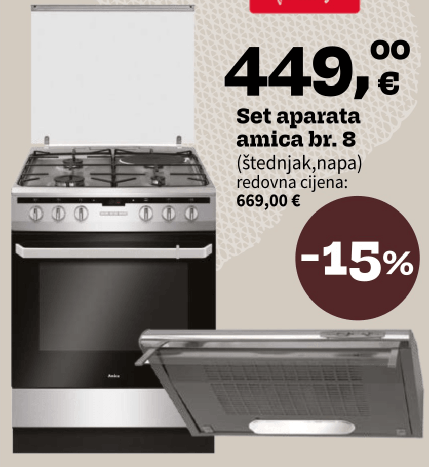 Set aparata amica br. 8 - Akcija u trgovini Prima