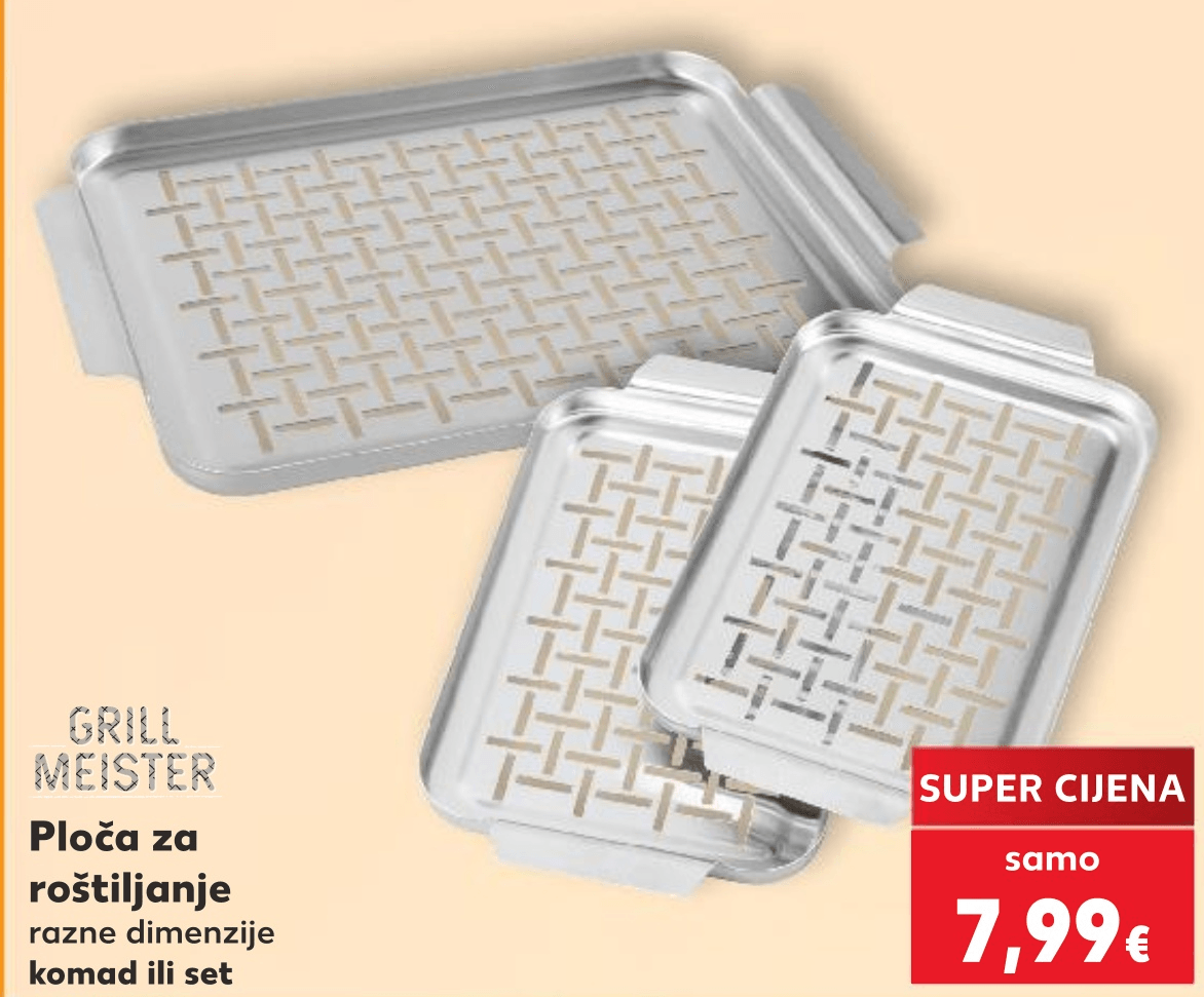 Ploča za roštiljanje GRILL MEISTER - Akcija u trgovini Kaufland
