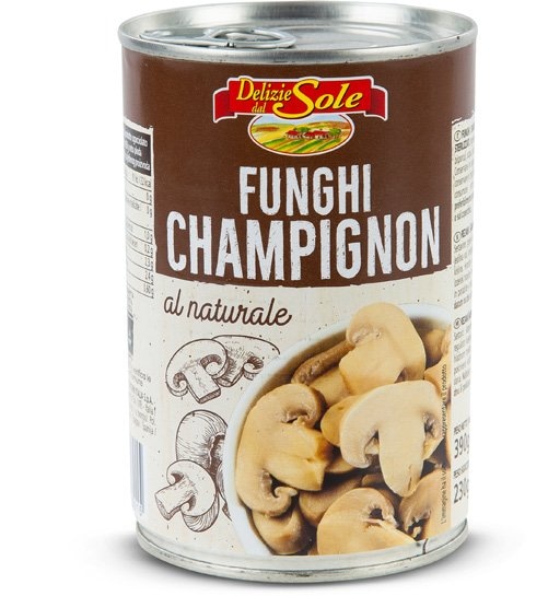 Šampinjoni rezani 230 g Delizie Sole - Akcija u trgovini Eurospin