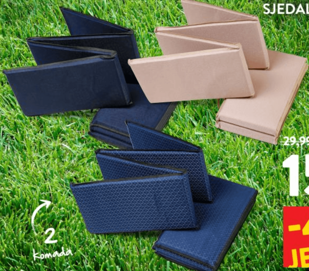 Sjedalica za pivsku garnituru 2 kom - Akcija u trgovini Interspar