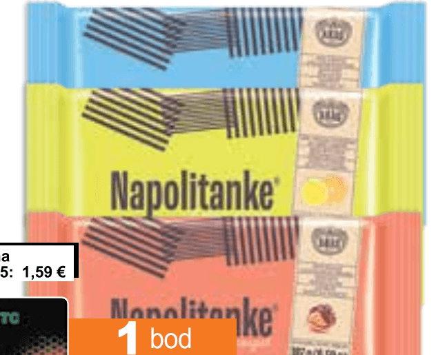 Napolitanke 187 g - Akcija u trgovini KTC