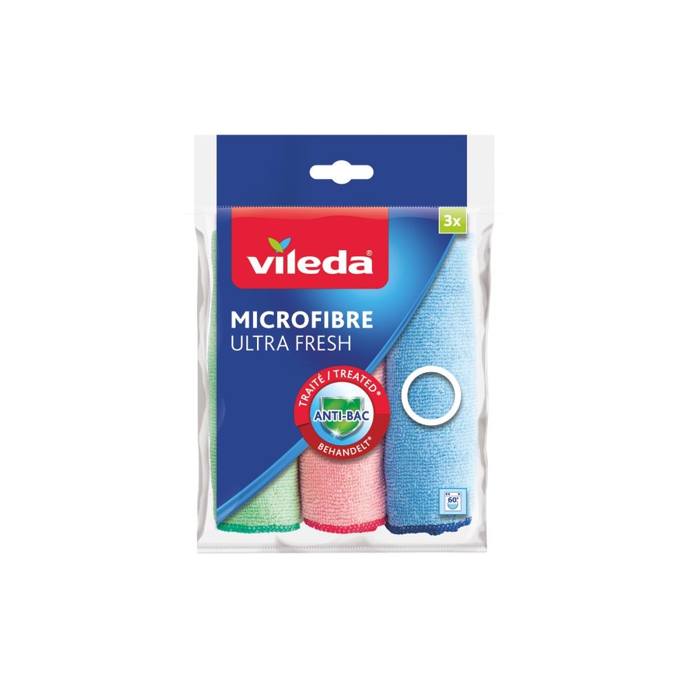 Vileda Set krpa Mikrofibra Ultra Fresh 3 komada u pakiranju - Akcija u trgovini Spar