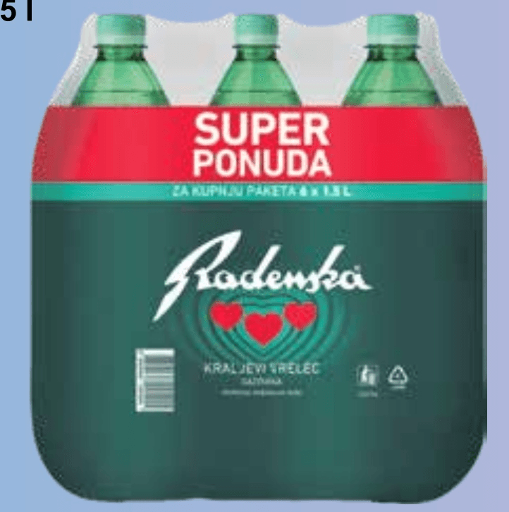 Radenska 6x1,5 l - Akcija u trgovini KTC