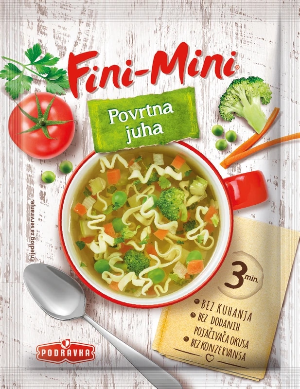 Fini mini, Podravka Instant juha 71 g ili 75 g - Akcija u trgovini Tommy