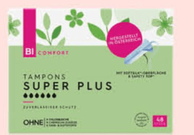 BI COMFORT Super Plus tamponi 48/1 - Akcija u trgovini Bipa