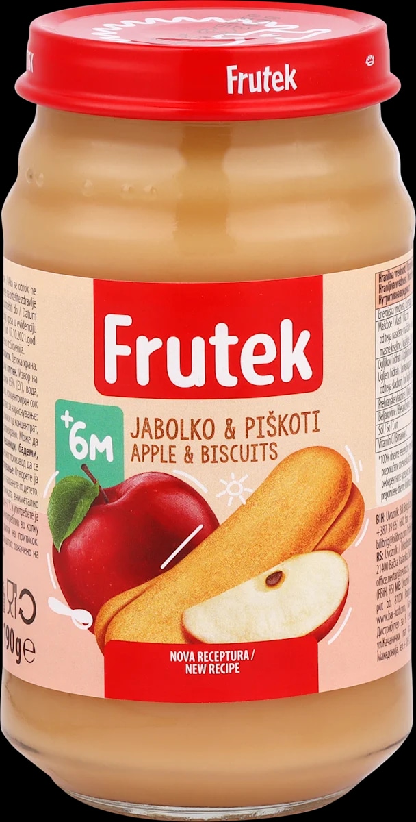 Frutek voćna kašica za bebe 190 g - Akcija u trgovini Bipa