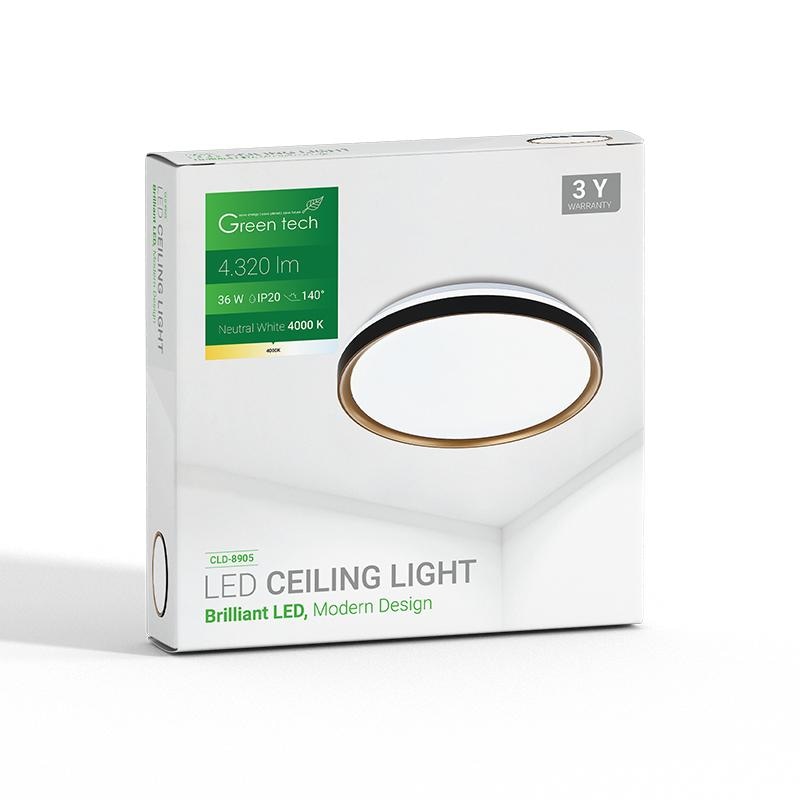 Green tech LED plafonjera 36 W, Ø 49 cm - Akcija u trgovini Pevex