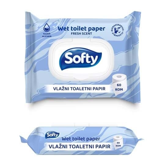 Softy Vlažni toaletni papir 60 kom - Akcija u trgovini Plodine