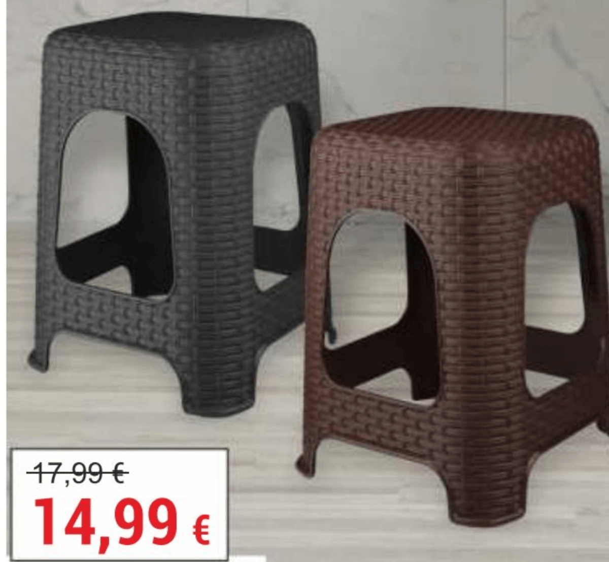 Niski stolac Rattan - Akcija u trgovini Merkury