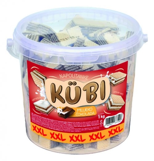 Kubi Napolitanke s čokoladom 1 kg - Akcija u trgovini NTL