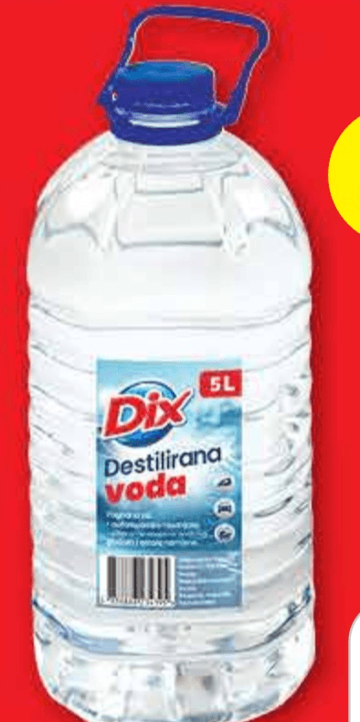 Dix Destilirana voda 5 L - Akcija u trgovini Plodine
