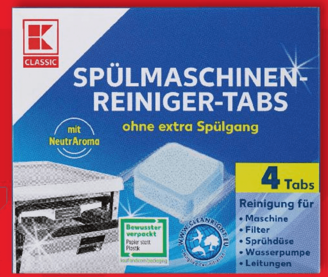 K Classic Tablete za čišćenje perilice posuđa 4 Tabs - Akcija u trgovini Kaufland