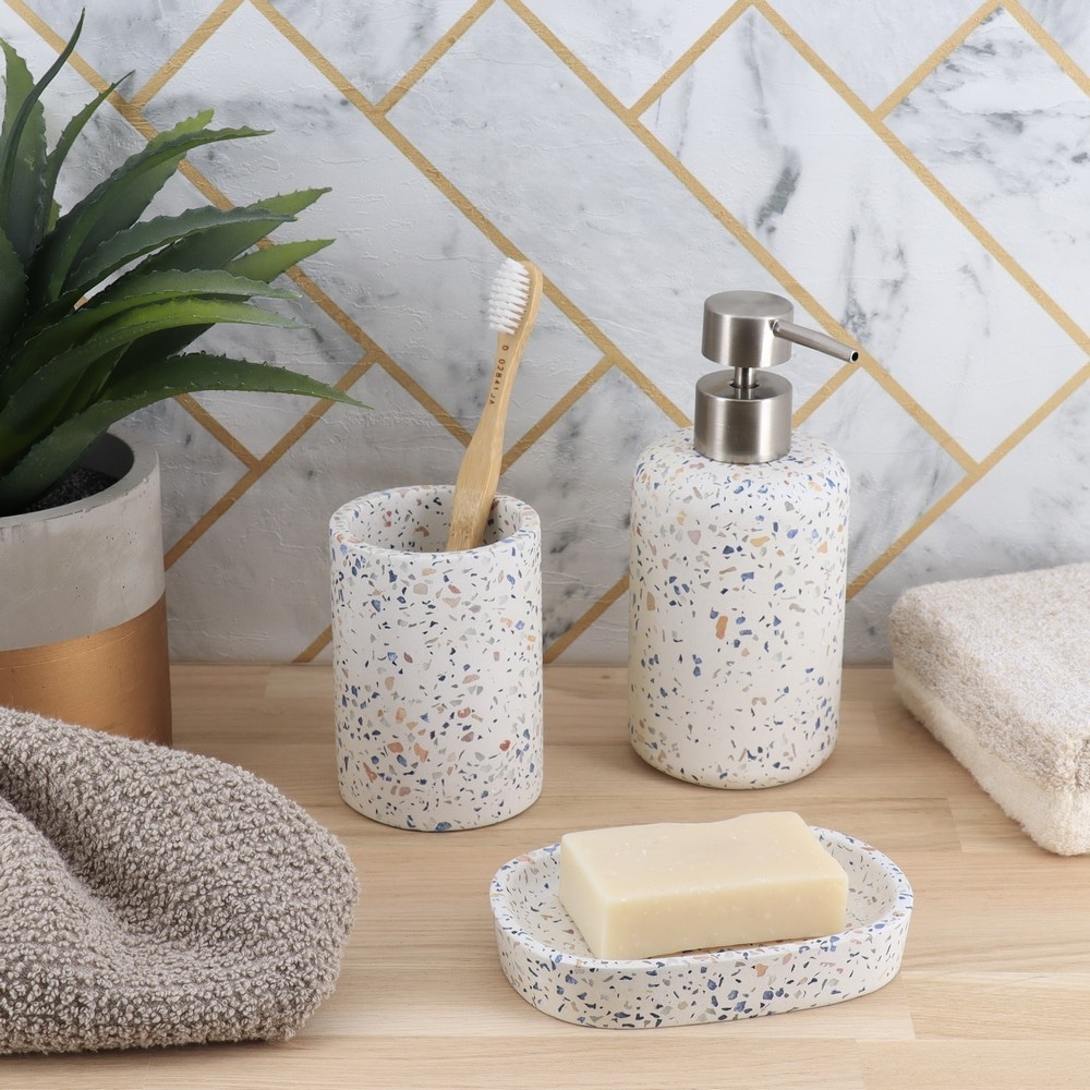 Kupaonski pribor 'Stone Terrazzo' Set WC četke ø 9,6 x v 36 cm - Akcija u trgovini Bauhaus