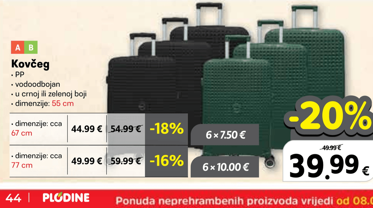 Kovčeg 55 cm - Akcija u trgovini Plodine