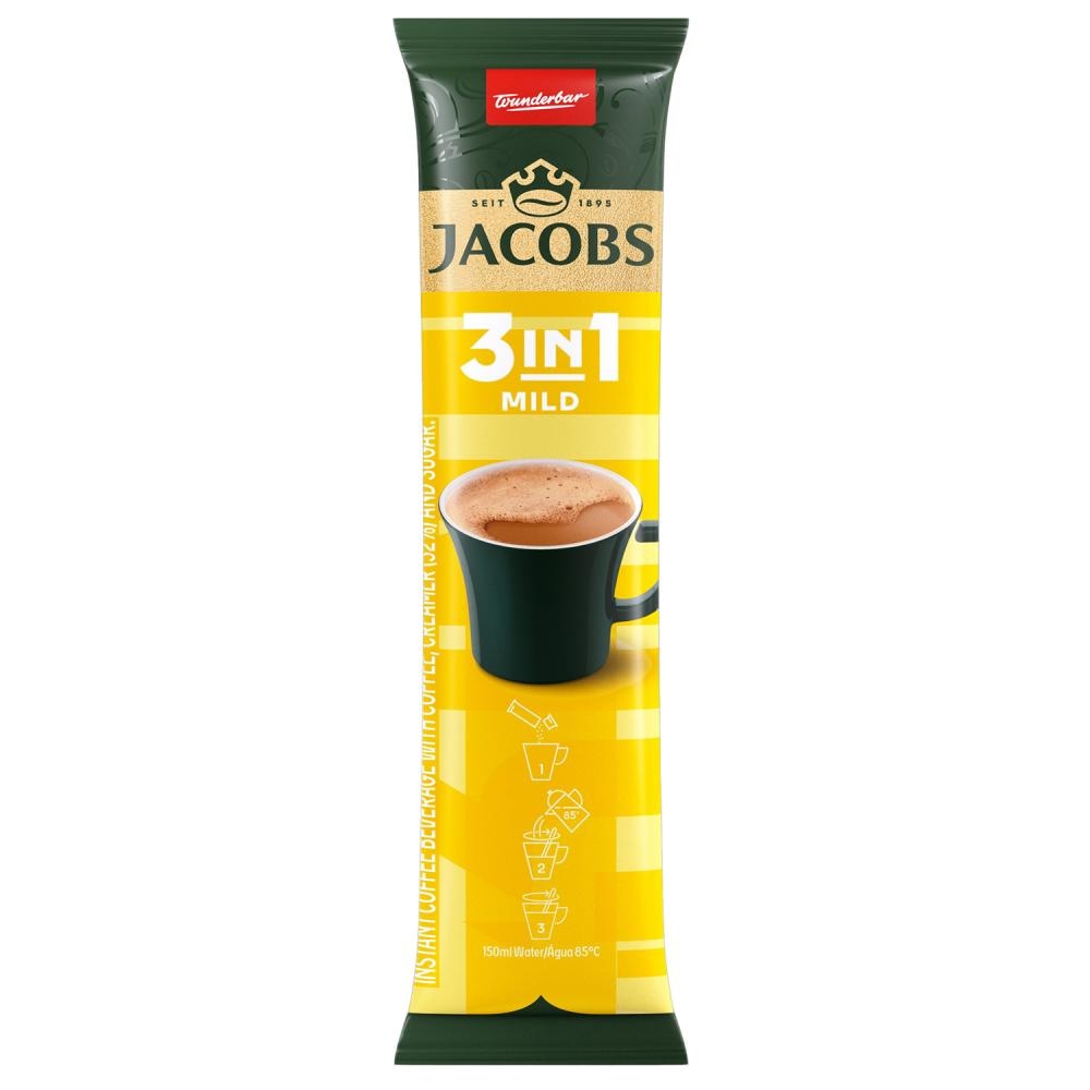 Jacobs 3 in 1 Mild Instant napitak 11,1g - Akcija u trgovini Žabac