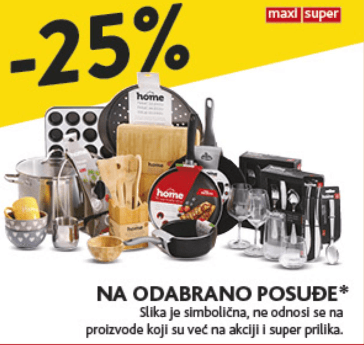 Odabrano posuđe - Akcija u trgovini Konzum