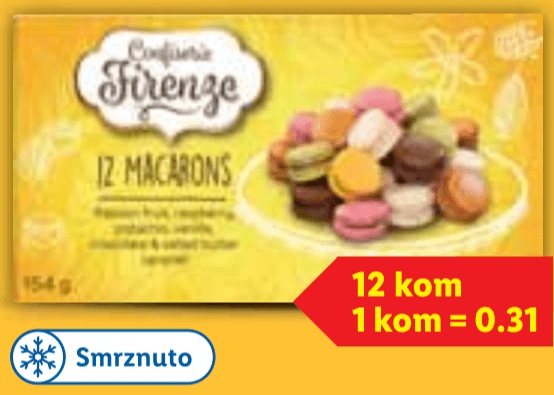 Confiserie Firenze Macarons 154 g - Akcija u trgovini Lidl
