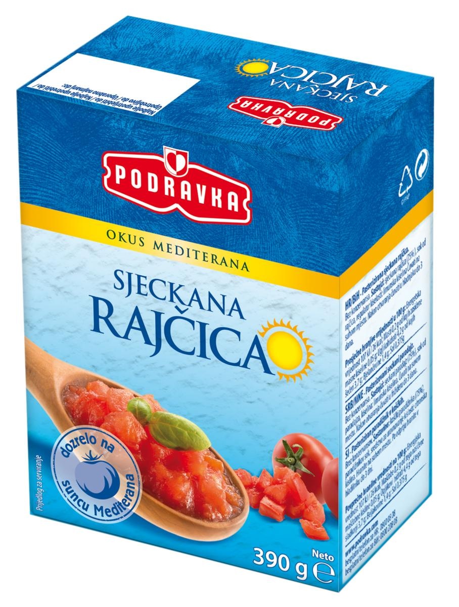 Podravka Sjeckana Rajčica 390g - Akcija u trgovini Žabac