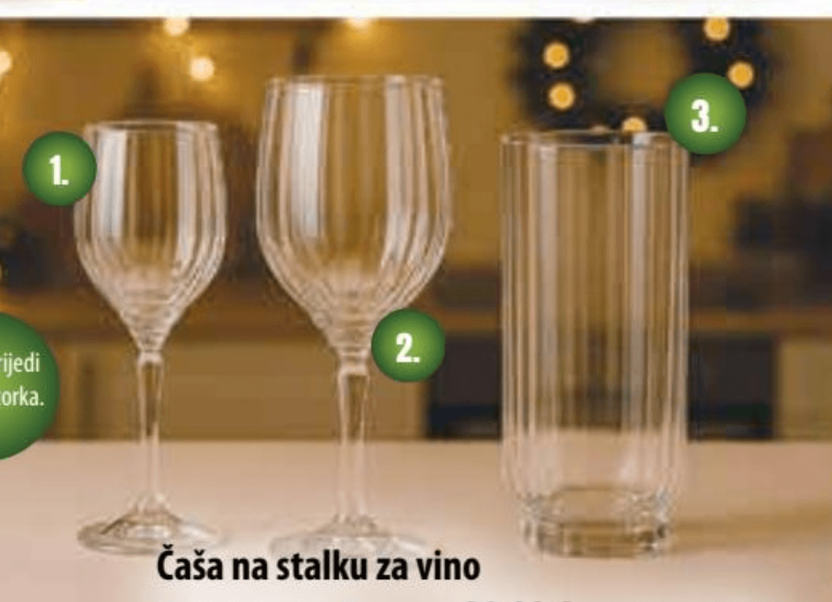 Čaša 4 kom - Akcija u trgovini NTL